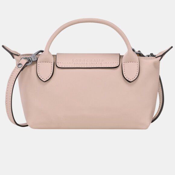 Longchamp Le Pliage Xtra XS Pouch Nude Leather - Picture 4 of 6